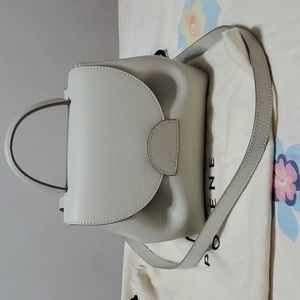 Polene Number One Nano Chalk Textured Leather